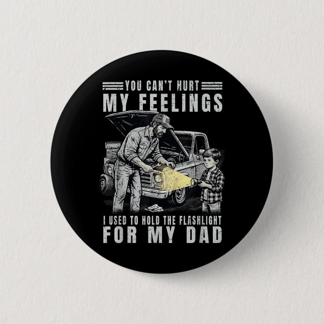 Badge Rond 5 Cm Impossible de blesser les sentiments Tenait autref (Devant)