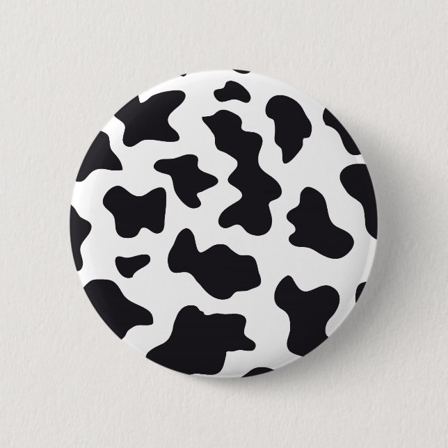 Badge Rond 5 Cm Impression de la vache (Devant)
