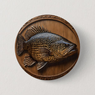 Badge Rond 5 Cm Impression textuelle 3D Australian Murray Cod,