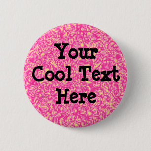 Badge Rond 5 Cm Impressionnisme rose - Modèle