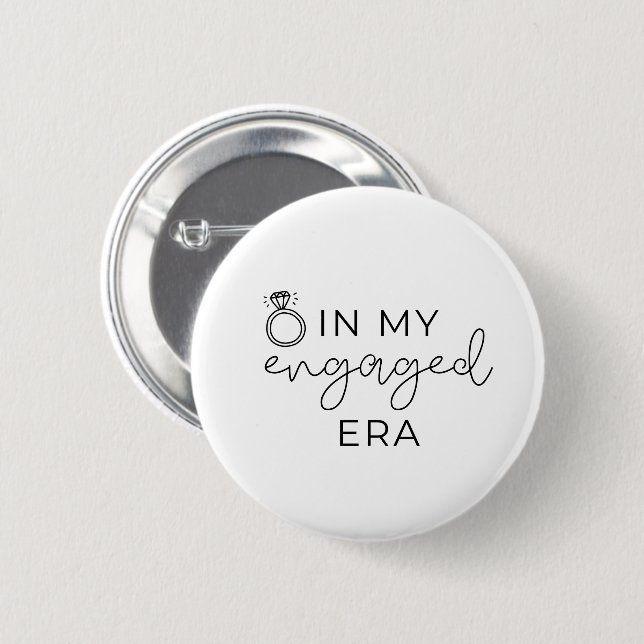 Badge Rond 5 Cm In my engaged era  (Devant & derrière)