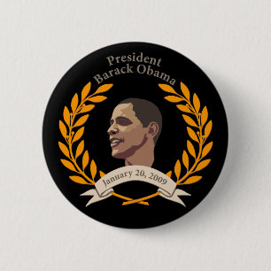 Badge Rond 5 Cm Inauguration d'Obama