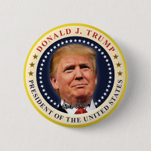 Badge Rond 5 Cm Inauguration du Président Donald Trump Souvenir