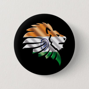 Badge Rond 5 Cm Inde