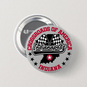 Badge Rond 5 Cm Indianapolis, Indiana