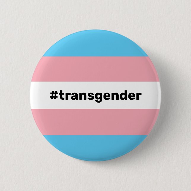 Badge Rond 5 Cm Indicateur LGBTQI+ de la fierté transgenre (Devant)