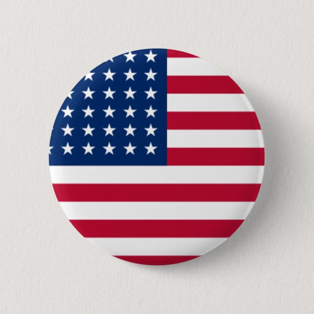 Badge Rond 5 Cm Indicateur USA (Devant)