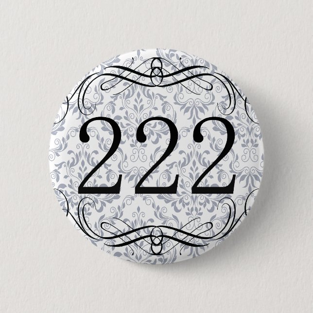 Badge Rond 5 Cm Indicatif régional 222 (Devant)