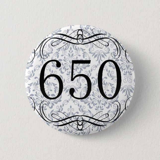 Badge Rond 5 Cm Indicatif régional 650 (Devant)
