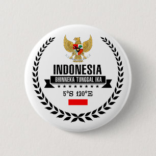 Badge Rond 5 Cm Indonésie