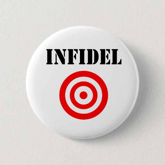 Badge Rond 5 Cm Infidèle (avec la cible) (Devant)