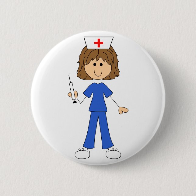 Badge Rond 5 Cm Infirmière (Devant)