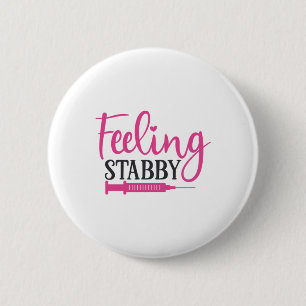 Badge Rond 5 Cm Infirmière Cadeau Feed Stabby Infirmière