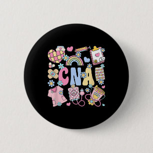 Badge Rond 5 Cm Infirmière Cna Stuff Retro Certifié Infirmière Ist