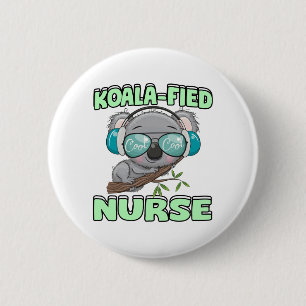 Badge Rond 5 Cm Infirmière de Koala