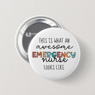Badge Rond 5 Cm Infirmière d'urgence amusant supers cadeaux d'infi