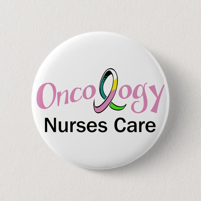 Badge Rond 5 Cm Infirmière en oncologie (Devant)