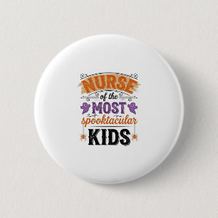 Badge Rond 5 Cm Infirmière Halloween Spooktacular Enfants Design V