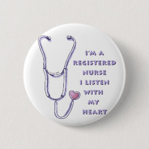 Badge Rond 5 Cm Infirmière inscrite