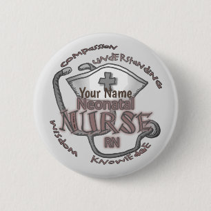 Badge Rond 5 Cm Infirmière néonatale épingle Axiom