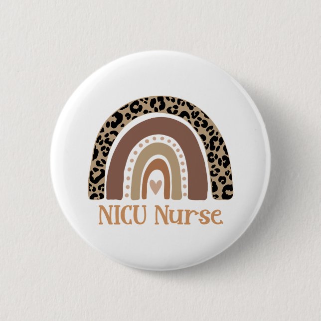 Badge Rond 5 Cm Infirmière NICU - Infirmière néonatale mignonne (Devant)