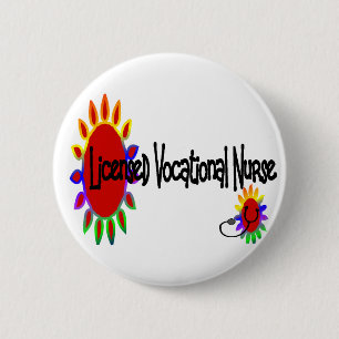 Badge Rond 5 Cm Infirmière professionnelle autorisée