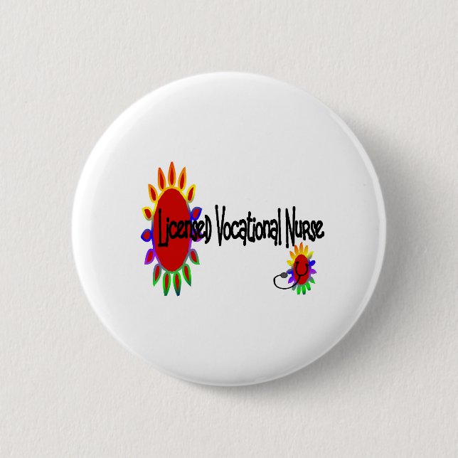 Badge Rond 5 Cm Infirmière PROFESSIONNELLE autorisée (Devant)
