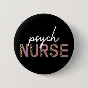 Badge Rond 5 Cm Infirmière psychique Cadeaux pour infirmière en