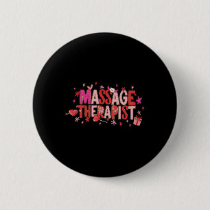 Badge Rond 5 Cm Infirmière thérapeute mage RN CNA MA Valentine Sai