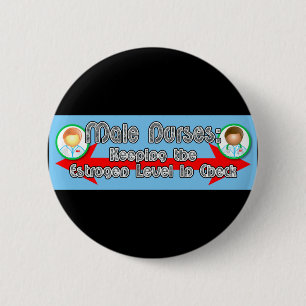 Badge Rond 5 Cm Infirmières de mâle :