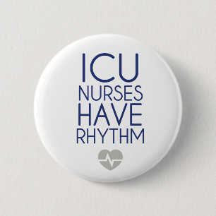 Badge Rond 5 Cm Infirmières d'ICU