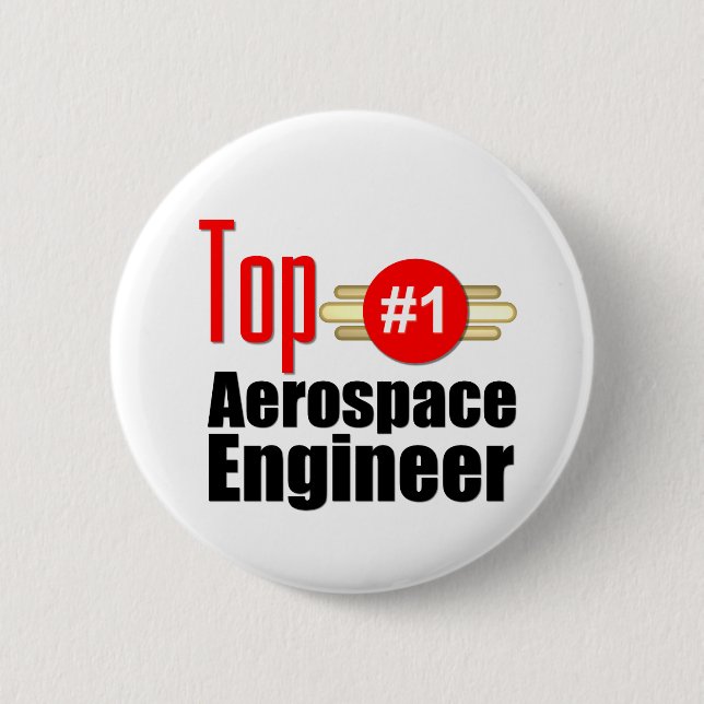 Badge Rond 5 Cm Ingénieur aérospatial supérieur (Devant)