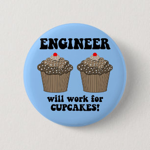 Badge Rond 5 Cm ingénieur drôle