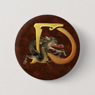 Badge Rond 5 Cm Initiales D de Dragonlore