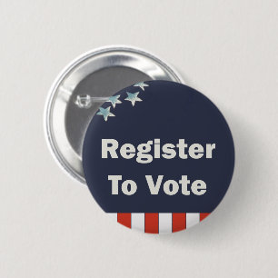 Badge Rond 5 Cm Inscription patriotique pour voter