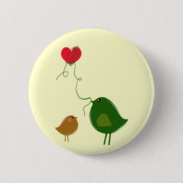 Badge Rond 5 Cm Inséparables (Devant)