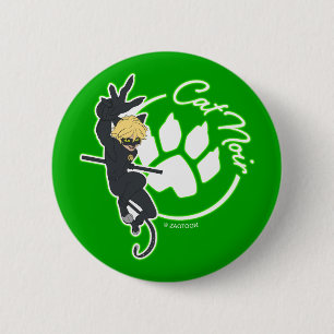 Badge Rond 5 Cm Insigne Cat Noir
