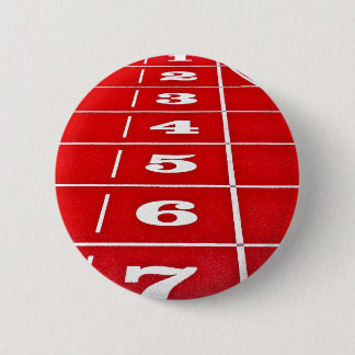Badge Rond 5 Cm Insigne courant de bouton de voie d'athlétisme