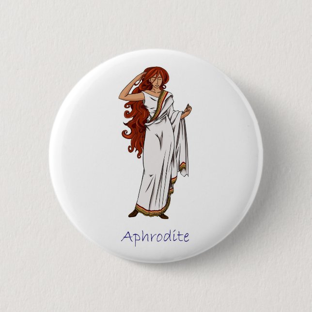 Badge Rond 5 Cm Insigne d'Aphrodite (Devant)