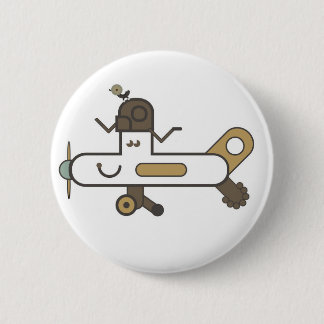 Badge Rond 5 Cm Insigne d'avion