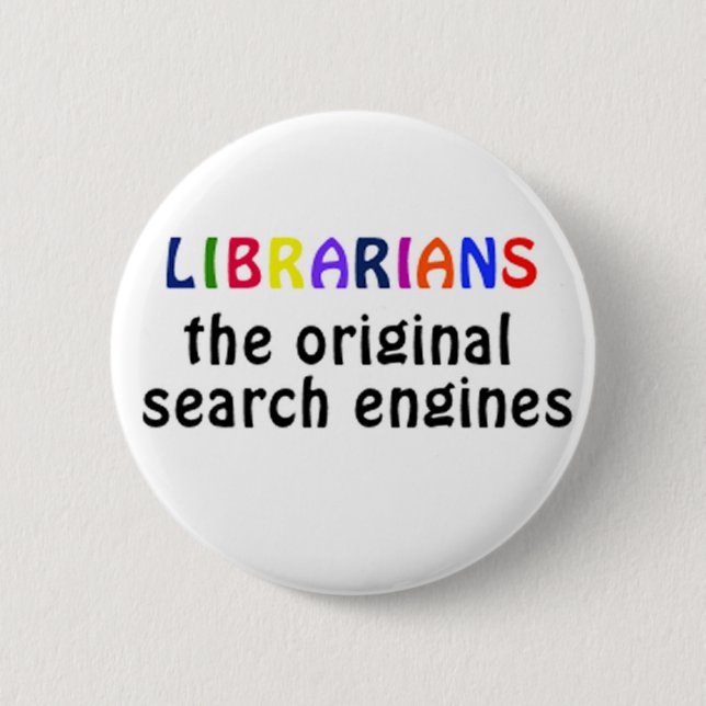 Badge Rond 5 Cm Insigne de bibliothécaires (Devant)