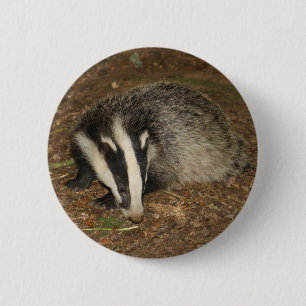 Badge Rond 5 Cm Insigne de blaireau de Brockwatch