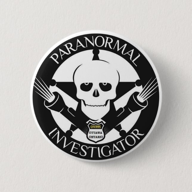 Badge Rond 5 Cm Insigne de bouton d'investigateur de Pranormal (Devant)