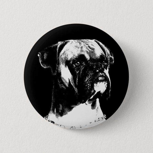 Badge Rond 5 Cm Insigne de boxeur (Devant)