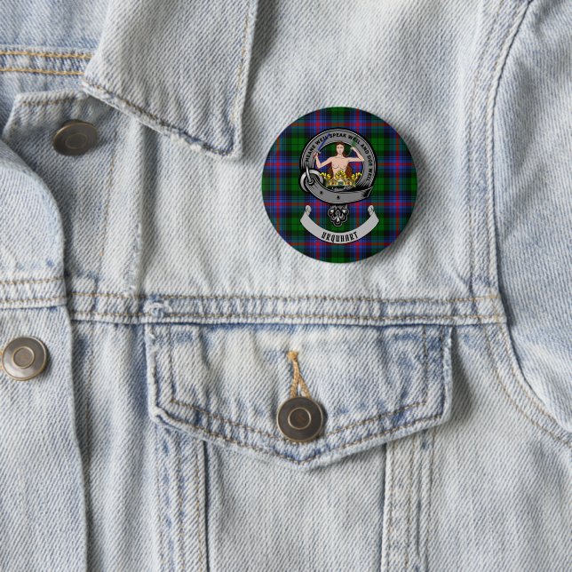 Badge Rond 5 Cm Insigne de clan Urquhart personnalisé (En situation)