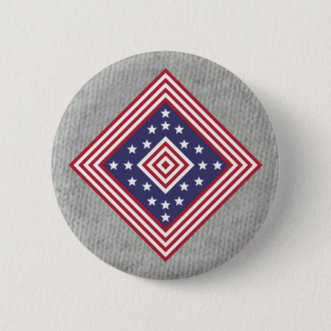 Badge Rond 5 Cm Insigne de couleurs : L'Amérique (Devant)