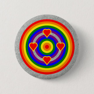 Badge Rond 5 Cm Insigne de couleurs : LGBT+