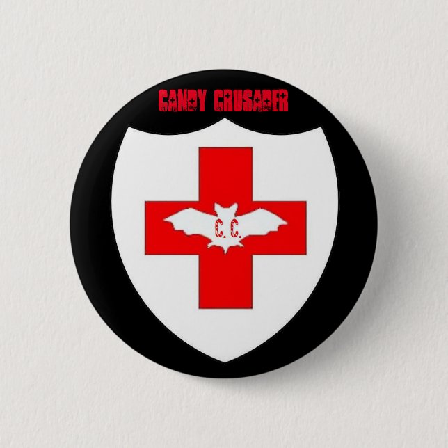 Badge Rond 5 Cm Insigne de croisé de sucrerie (Devant)