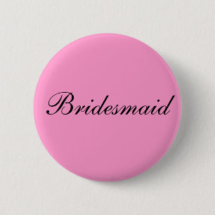 Badge Rond 5 Cm Insigne de demoiselle d'honneur