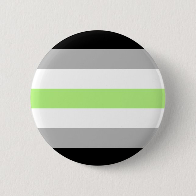 Badge Rond 5 Cm insigne de drapeau de fierté d'agender (Devant)